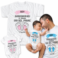 Set Papá e Hijo Día del Padre | Playeras Matching Personalizadas