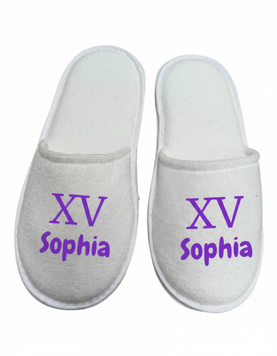 50 Pantuflas personalizadas para tu evento